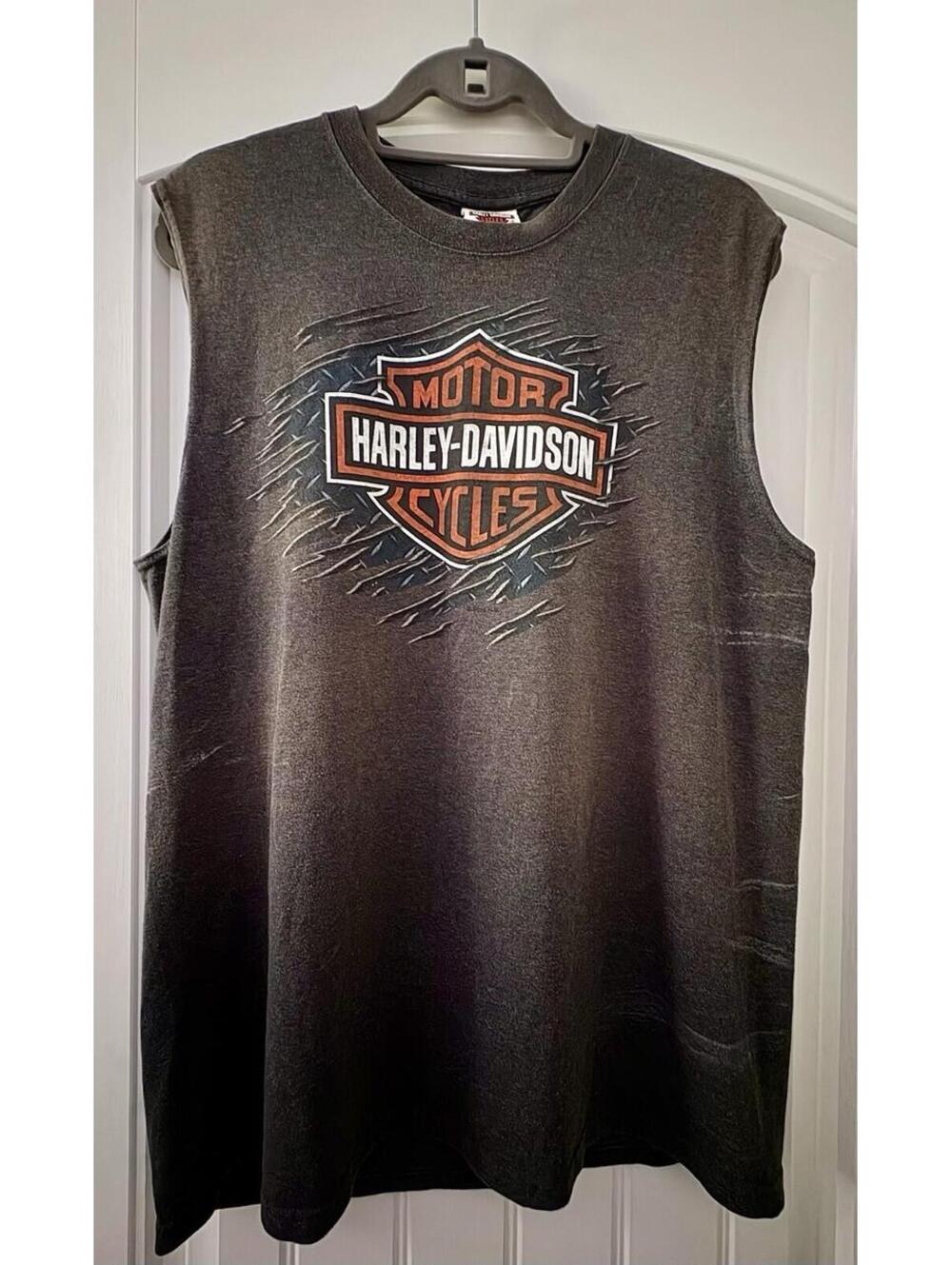 Harley Davidson Men’s Large Sleeveless Shirt Flag Birmingham Al